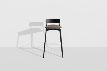 FROMME - High stackable fabric stool with footrest by Petite Friture - view 3